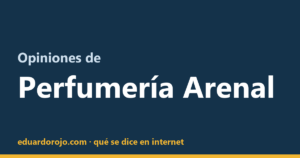 Opiniones de Perfumería Arenal